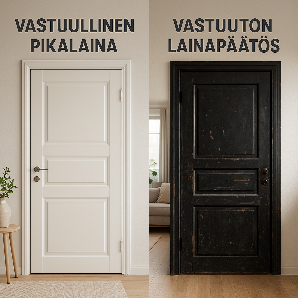 Vastuullinen vs. vastuuton pikalaina – mikä tekee lainapäätöksestä fiksun?